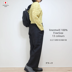 夏涼しく冬暖か 麻パンツ オンオフ兼用 ２サイズ 色選べる ストレートパンツ（リネンツイル／12色） 15枚目の画像