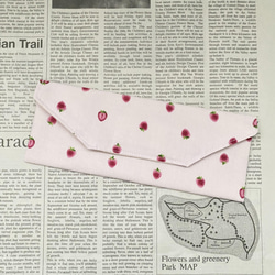 カトラリーケース ☆ ふんわりいちご　ピンク 3枚目の画像