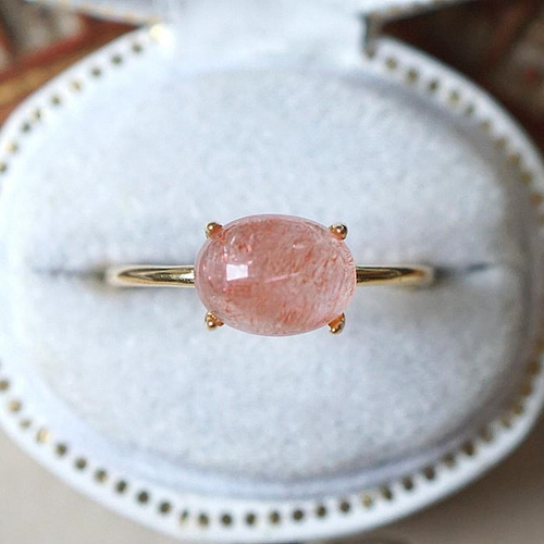 カザフスタン産ストロベリークォーツ&ブルームーンストーン&クンツァイト♡ カザフスタン産ストロベリークォーツ6.7ct｜ファイン