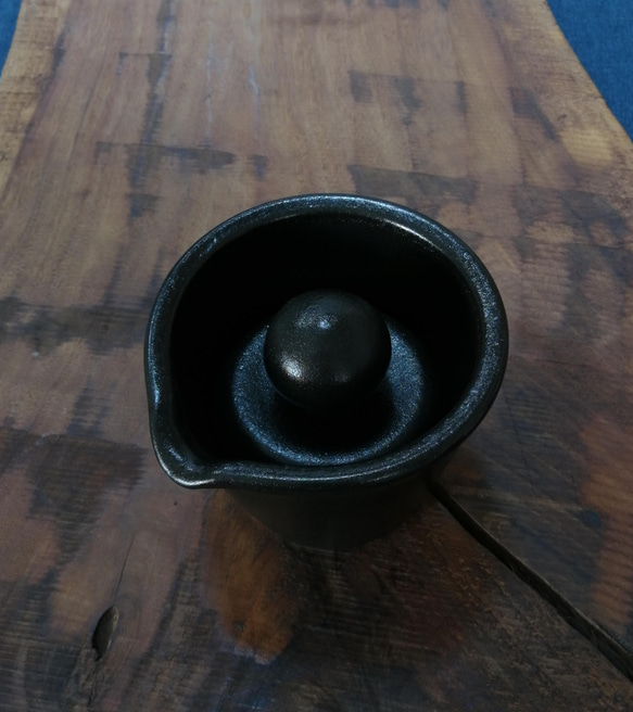 浅漬け、マリネ片口鉢　漆黒　（2021型） 2枚目の画像