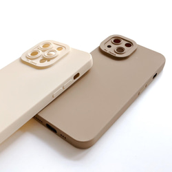 "un_punct"　1点　iPhone13 pro スマホケース ニュアンスカラー オフホワイト  韓国インテリア 4枚目の画像