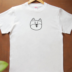 柴犬 豆柴 Tシャツ【名入れ】 プリント 印刷 グッズ イラストレーター  ペット 動物 犬 3枚目の画像
