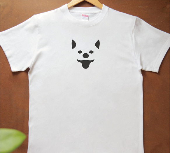 柴犬 Tシャツ【名入れ】 プリント 印刷 グッズ イラストレーター  ペット 犬 シルエット 3枚目の画像