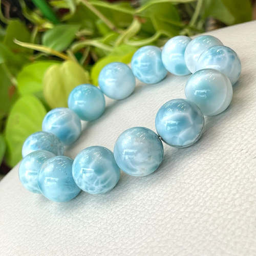 高品質ラリマー ブレスレット ラリマー ブレスレット 高級 24g 高品質]ラリマーブレスレット（約8.5