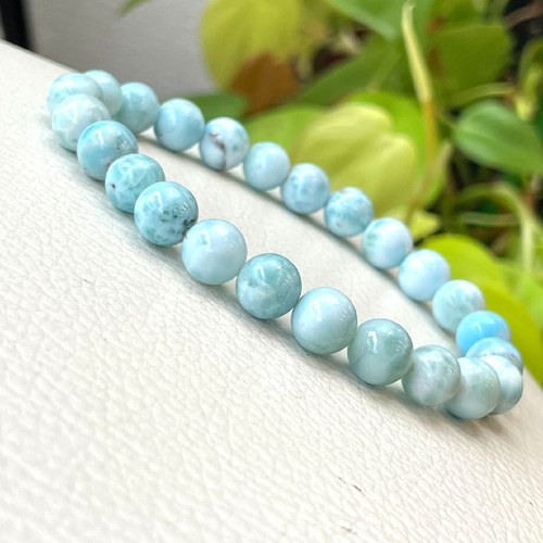 ラリマー天然石 ブレスレット 8ミリ