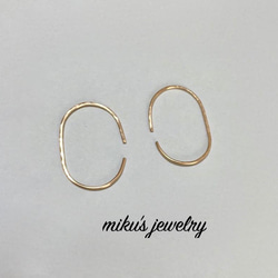 14kgf open hoop earrings 1枚目の画像