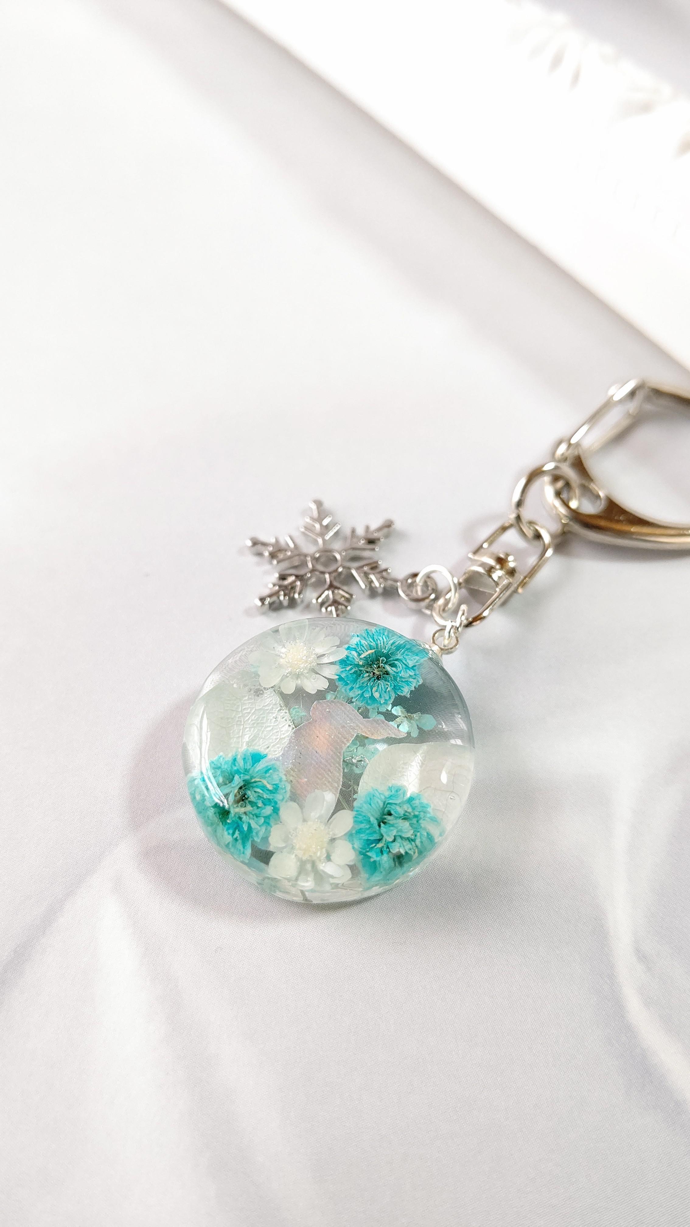 ひまわりとうさぎちゃん ラウンドレジンヘアゴム お花の中のうさぎ