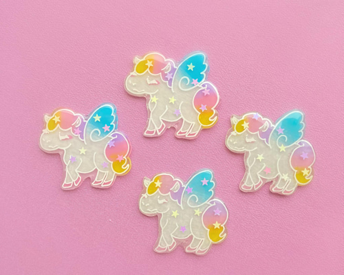 ペガサス【ブローチ】 ユニコーン ゆめかわ かわいい 可愛い 幻獣