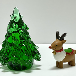 【早割】ガラスのグリーン・クリスマスツリーA 2枚目の画像