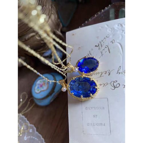 人工タンザナイト ブルー コーンフラワー サファイア ウエスタン