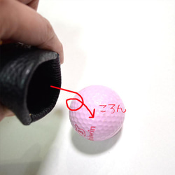 かわいくて機能性抜群ゴルフボールケース｜イタリアンレザー&クリア素材｜バネ口開閉｜ゴルフ女子｜星柄ハート 7枚目の画像