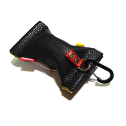 かわいくて機能性抜群ゴルフボールケース｜イタリアンレザー&クリア素材｜バネ口開閉｜ゴルフ女子｜星柄ハート 2枚目の画像