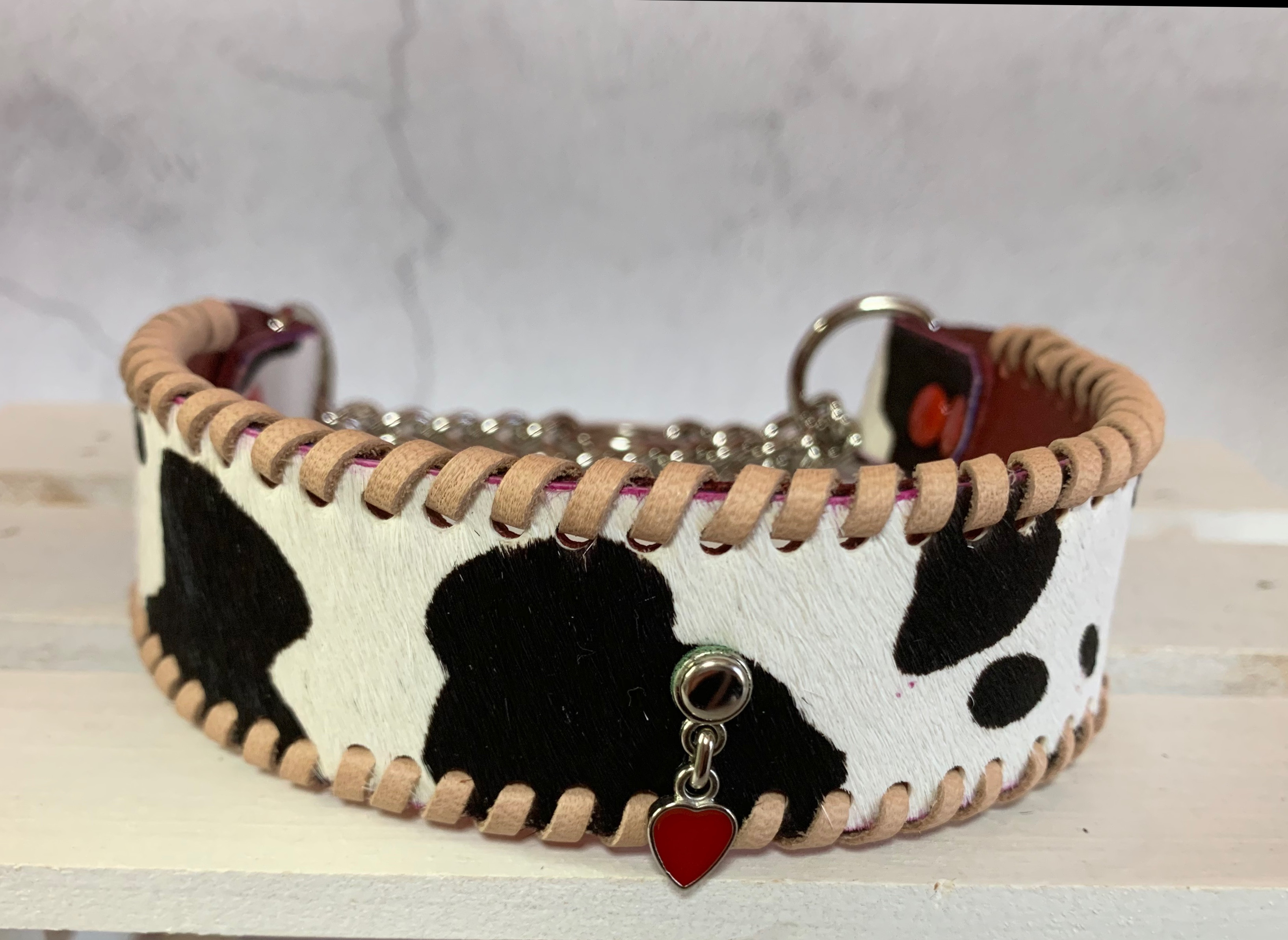 犬の本革ハーフチョークNo.63(中型犬)