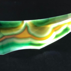 クリソ(緑瑪瑙)のナイフ形オブジェ 6枚目の画像
