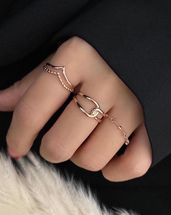 縁を結びつなぐノットリング❤︎ピンクゴールド/18kgpゴールド 縁を結びつなぐノットリング❤︎ピンクゴールド/18kgpゴールド