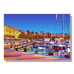 【選べる3枚組ポストカード】スペイン バルセロナの港とカタルーニャ歴史博物館【作品No.284】 1枚目の画像