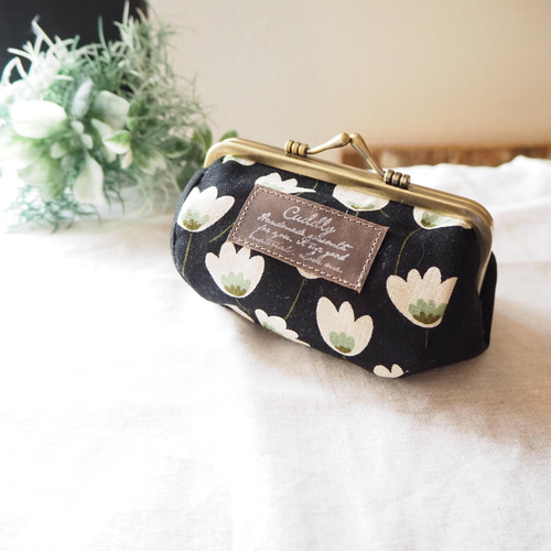 【該当者さま専用作品につきご購入不可となります】 mermaid平ポーチ／がま口 該当者さま専用作品につきご購入不可となります】 mermaid平ポーチ