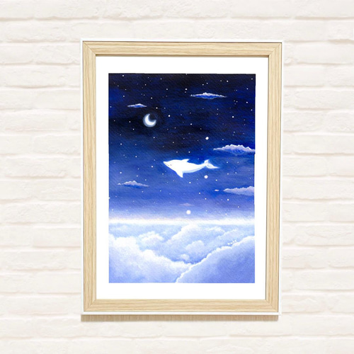 手書き絵画抽象化オリジナル絵「夜空の地図 」 手書き絵画抽象化オリジナル絵「夜空の地図 」