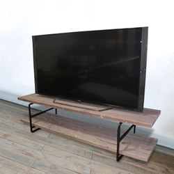 TVボード足場板160㎝ シンプルテレビ台 アイアン 飾り棚 古材 テレビ台