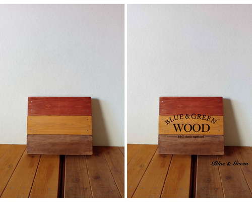 木製手書き看板 約30cm x 60cm