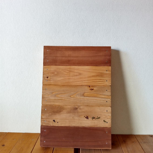 オーダー看板製作】クラシック木製看板 30cm×44cm mix4 / 自然