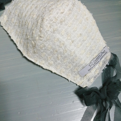 新作2022♡もこもこレース 不織布マスクカバー2way 耳が痛くならない  