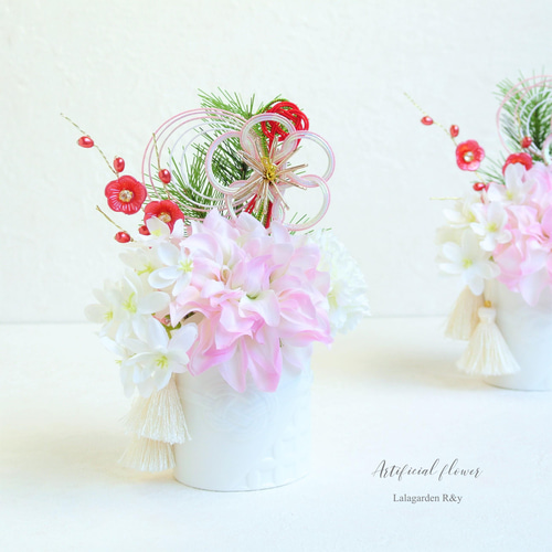 小さくて可愛い お正月飾り 新春 アーティフィシャルフラワー