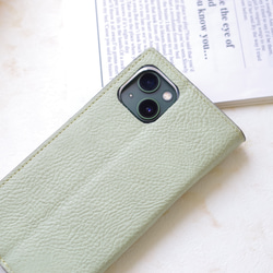 くすみカラー♡DeepPurple or Green 多機種対応✳︎iPhone15 Xperia✳︎手帳型スマホケース 11枚目の画像