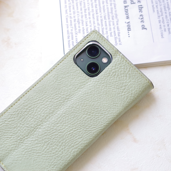 くすみカラー♡DeepPurple or Green 多機種対応✳︎iPhone15 Xperia✳︎手帳型スマホケース 11枚目の画像