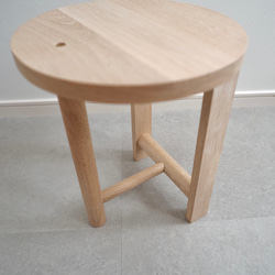 オーク無垢/スツール/サイドテーブル/オブジェクト/無垢家具/oak/object/stool/sidetable 4枚目の画像