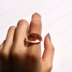 溶けかけICE ガラス リング glass ring 9枚目の画像