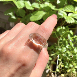 溶けかけICE ガラス リング glass ring 6枚目の画像