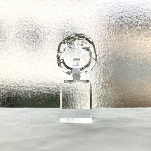 溶けかけICE ガラス リング glass ring 1枚目の画像
