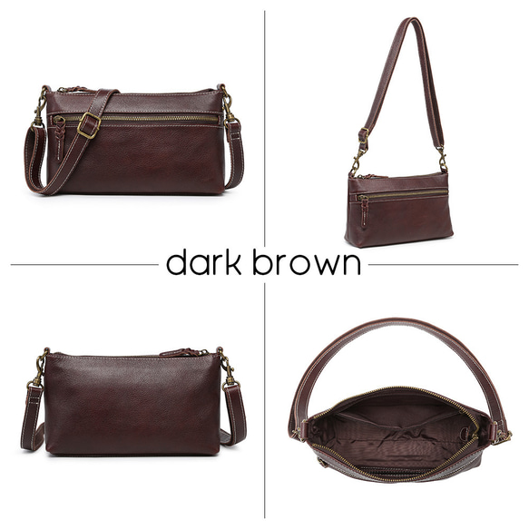 ショルダーバッグ スマホショルダー お財布ショルダー ポシェット ミニショルダー 本革 斜めがけ 軽量 ギフト 贈り物 12枚目の画像