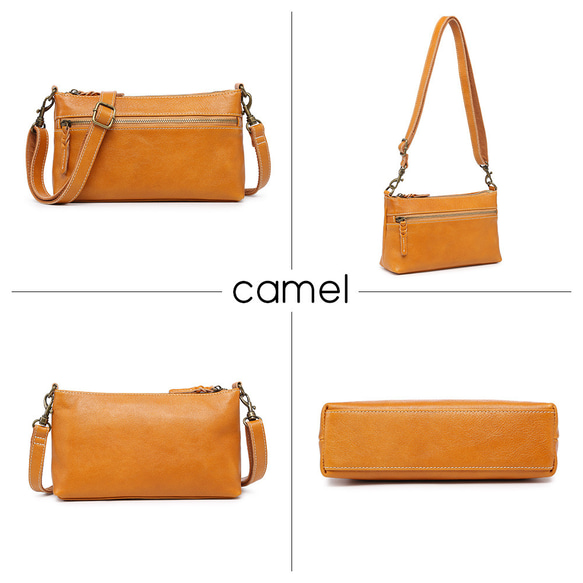 ショルダーバッグ スマホショルダー お財布ショルダー ポシェット ミニショルダー 本革 斜めがけ 軽量 ギフト 贈り物 9枚目の画像