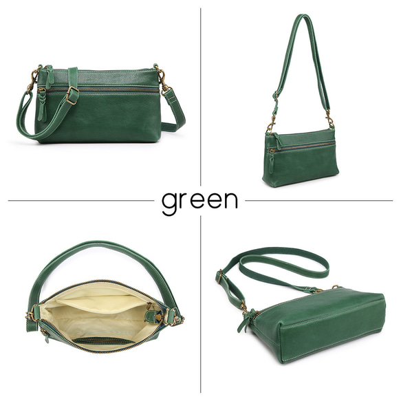 ショルダーバッグ スマホショルダー お財布ショルダー ポシェット ミニショルダー 本革 斜めがけ 軽量 ギフト 贈り物 14枚目の画像