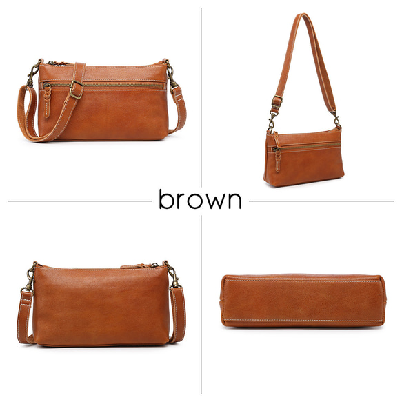 ショルダーバッグ スマホショルダー お財布ショルダー ポシェット ミニショルダー 本革 斜めがけ 軽量 ギフト 贈り物 11枚目の画像