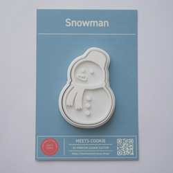 Snowman　スノーマン 　 クッキー型 1枚目の画像