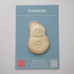 Snowman　スノーマン 　 クッキー型 2枚目の画像