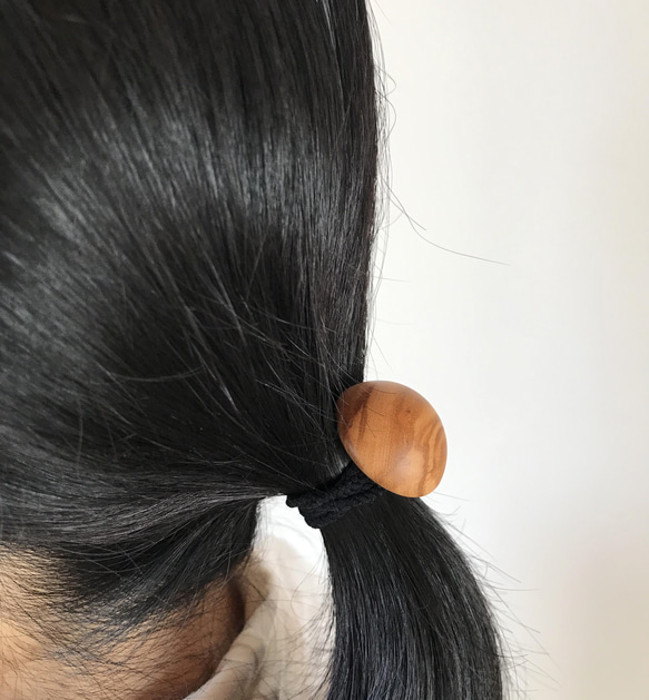 木製髮帶-odango-（紫心/定制） 第5張的照片