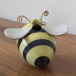 ミツバチ吊るし花器（イエロー） 3枚目の画像