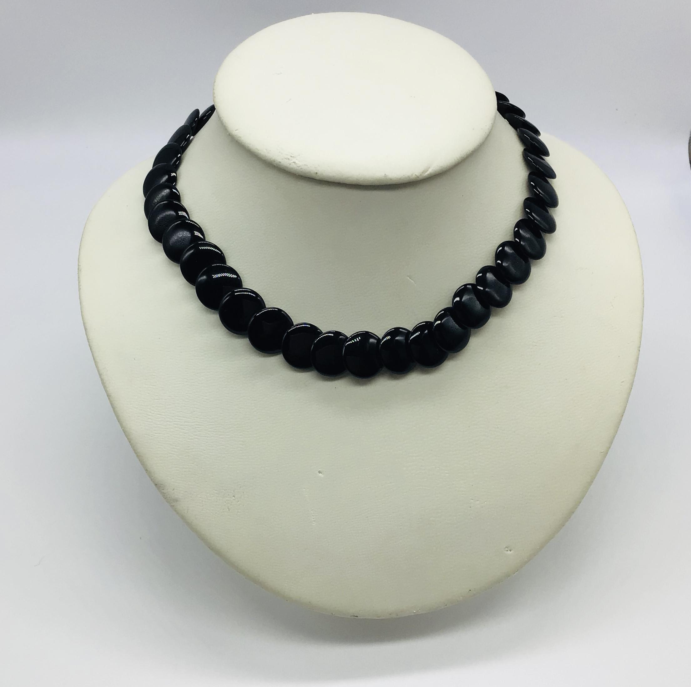 天然石　オニキスのネックレス