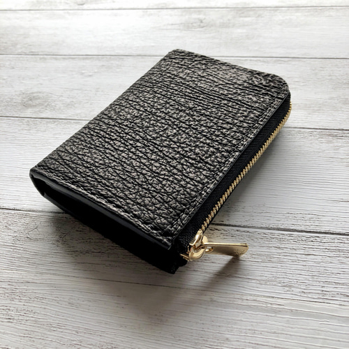 Piecewrks　 L字ファスナーミニウォレット 受注製作お札を折らない栃木サドルL字ファスナーミニウォレット