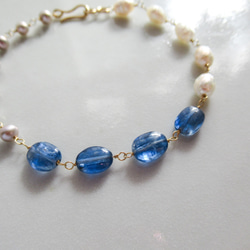 【再販】Jewelry bracelet "Kyanite" 2枚目の画像