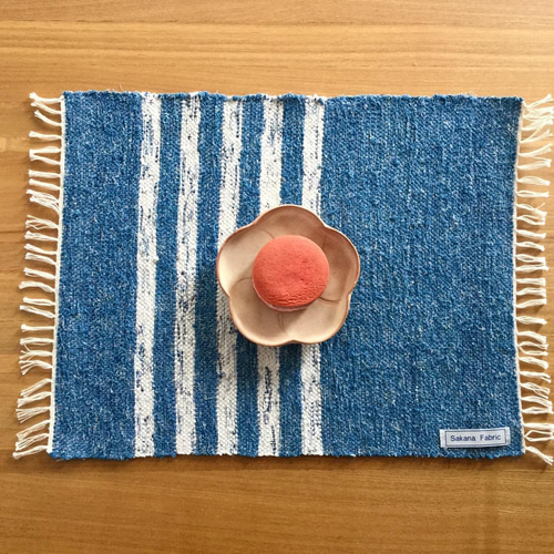 ほっこり 裂織り ランチョンマットとコースター