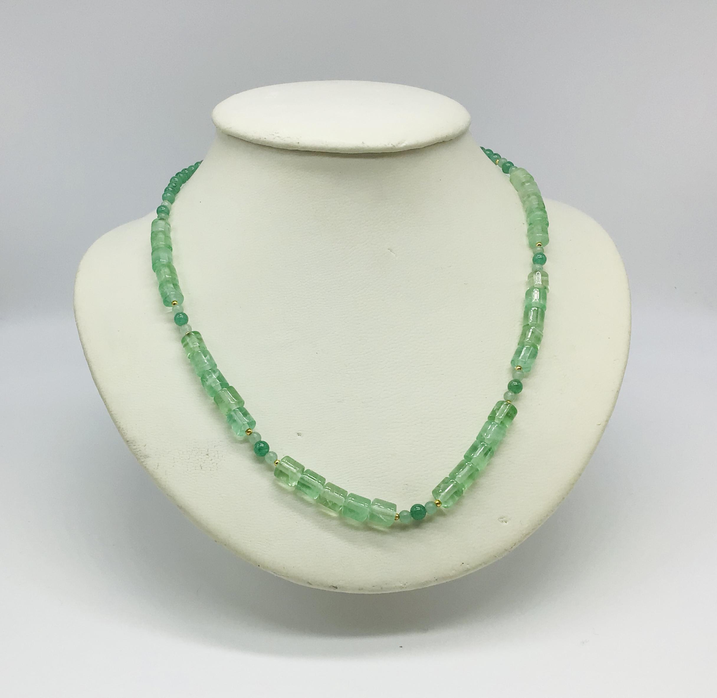 天然石　アベンチュリンのネックレス