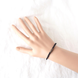 Cotton Bracelet（Black×Greywood ） 3枚目の画像