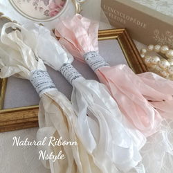 3色○各2M くしゅくしゅリボン 包装紙・ラッピングペーパー