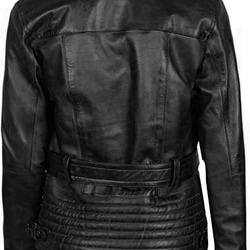 羊革・毛皮の襟付き羊革ジャケット Sheep Leather Jacket with Fur Collar 5枚目の画像