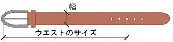 【ベルト】【レザーベルト】メンズ【イタリア製真鍮バックル】【サイズオーダー】長め・大柄な方向け対応 18枚目の画像